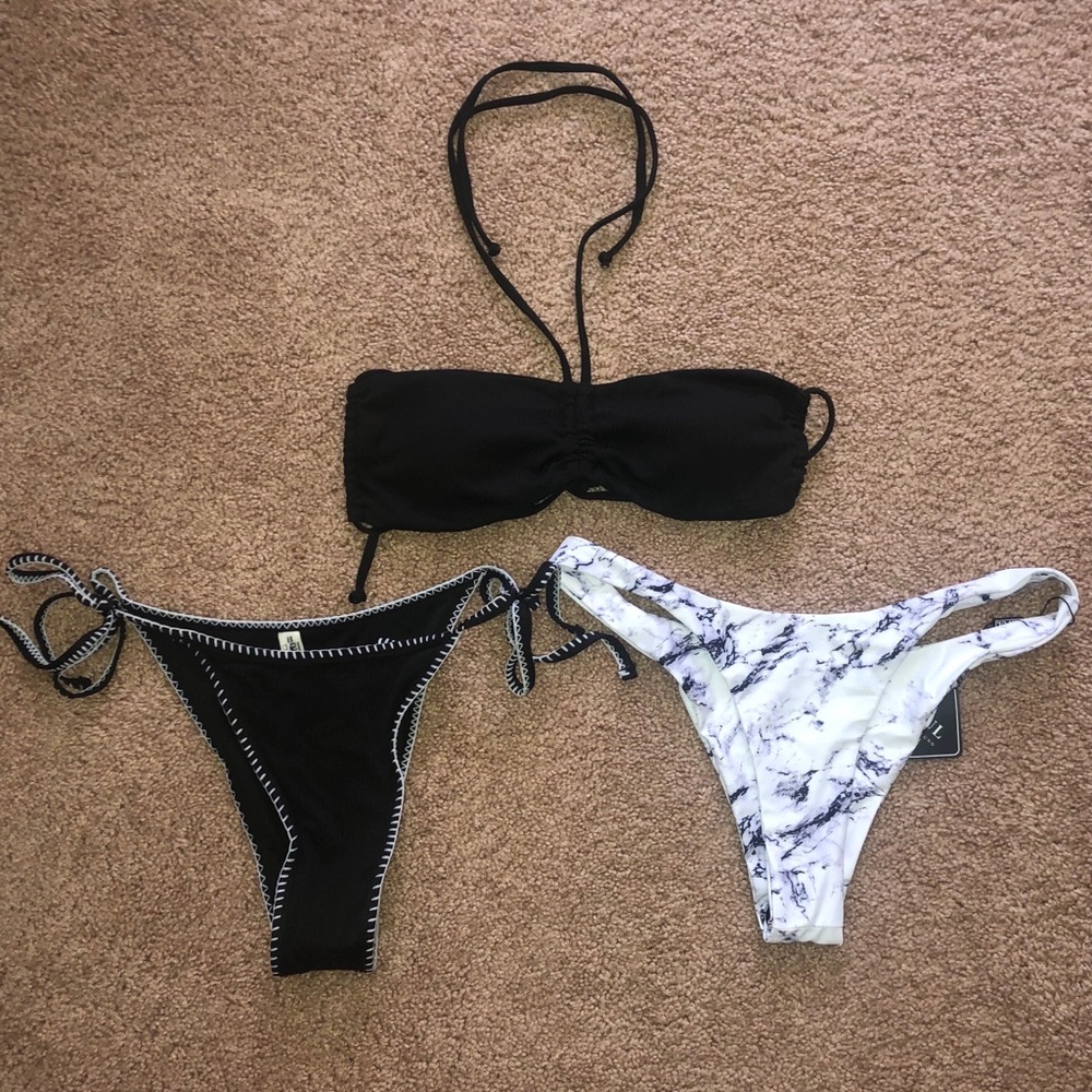 3 zaful bathing suit pieces